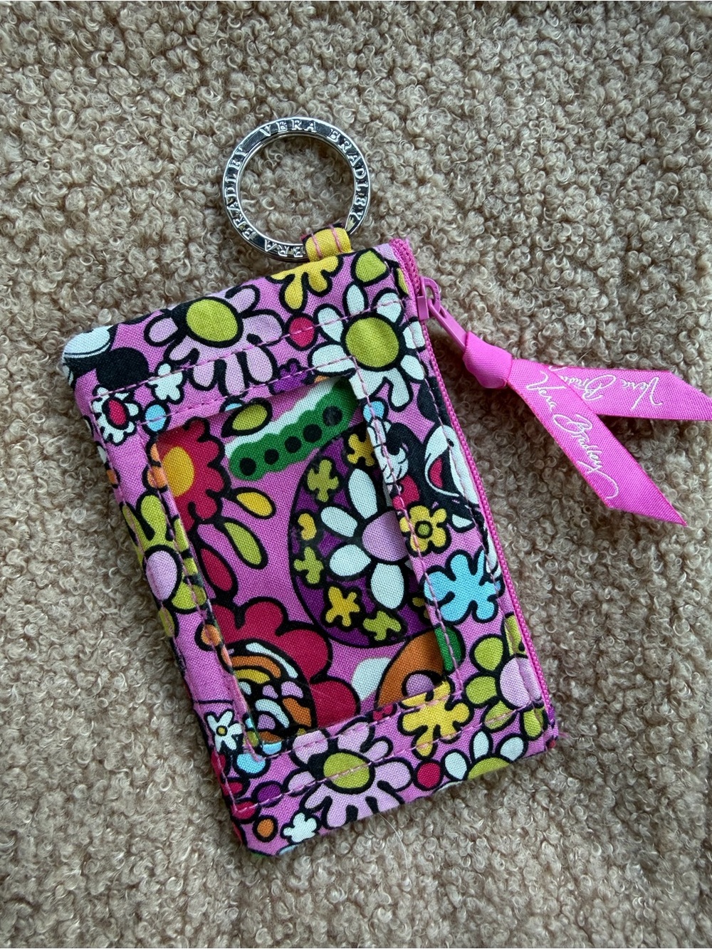 Disney x Vera Bradley "Just Mousing Around" Zip ID Case